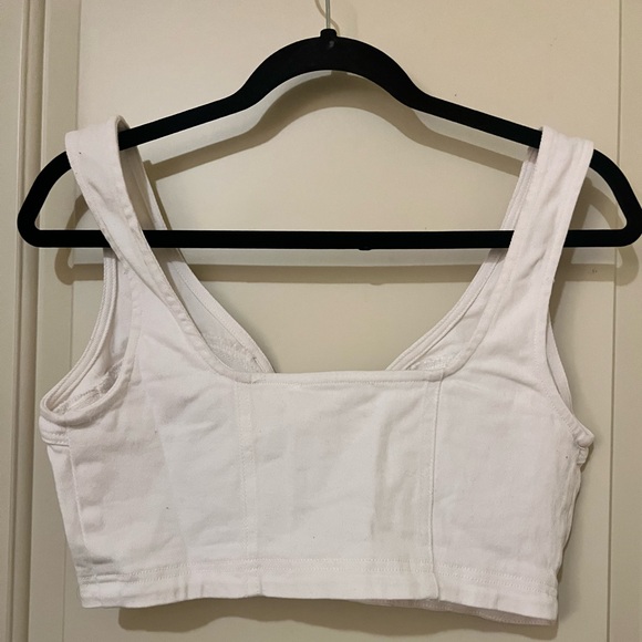White denim top - Picture 2 of 3